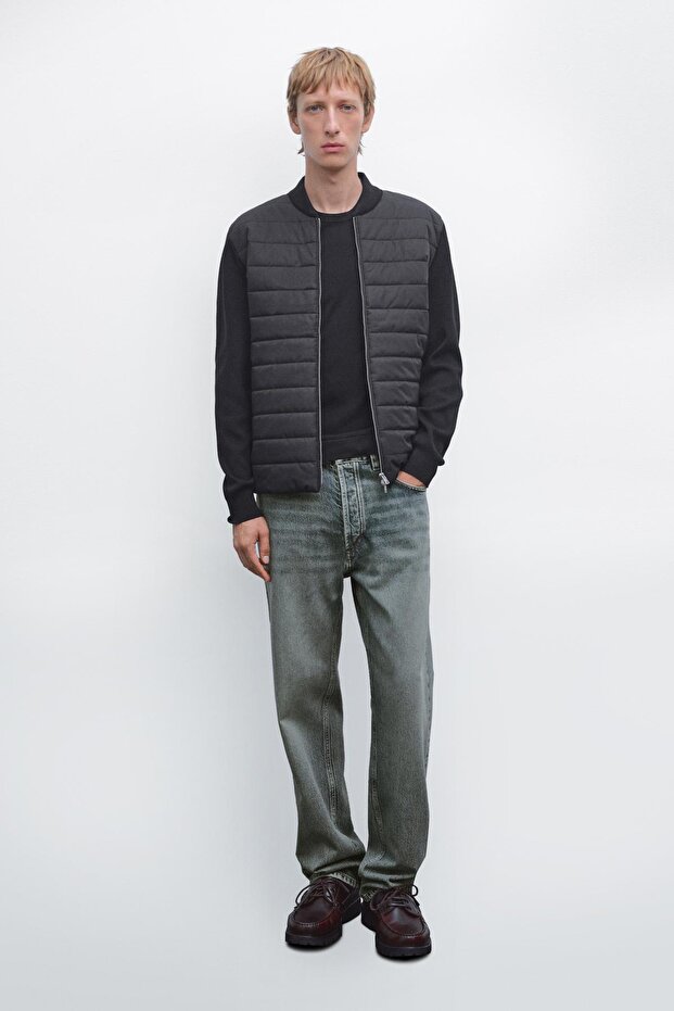 Kapitone bomber ceket - 1