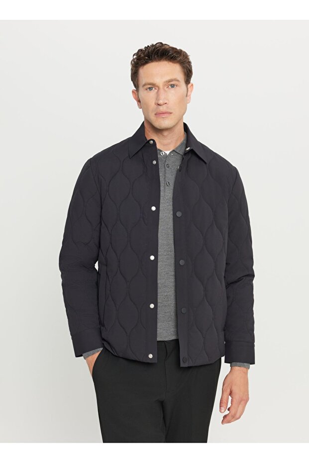 Altınyıldız Classics Black Men's Coat Ace008261110_Syh