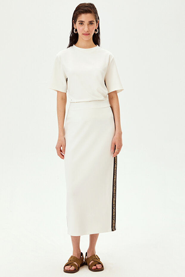 Midi Regular Örme Etek - 4