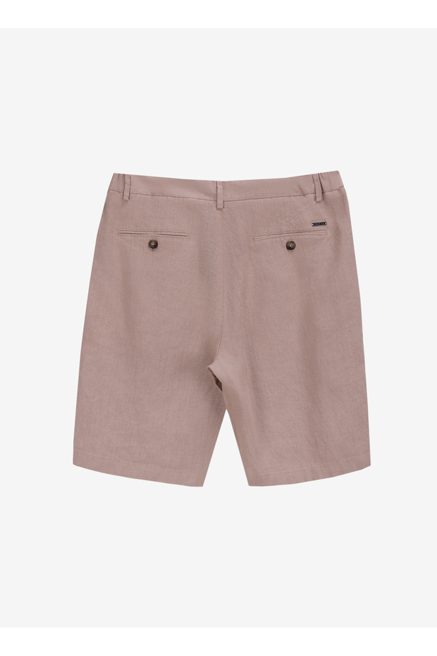 Normal Bel Basic Bej Erkek Bermuda Şort F5SM-SHT 2016 - 2