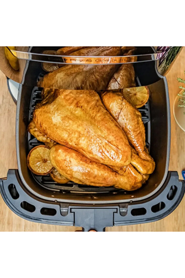6,5 Litre 8 Programlı 2'si 1 Arada Fritöz Ve Izgara Ile Iki Farklı Yiyecek Hazırlama,lambader Hediye - 4