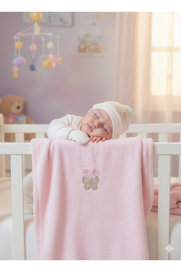 6-Piece Luxury Plush Blanket Hospital Discharge Set Baby Girl Gift