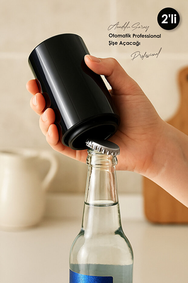 2 Pcs Practical Automatic Professional Bottle Opener |   Automatic Bottle Opener |   Cap Opener - 2