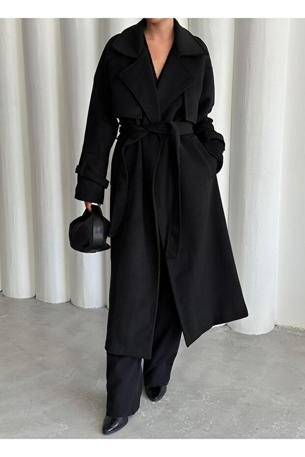 Fekete Vorkuta öves kabát - 3