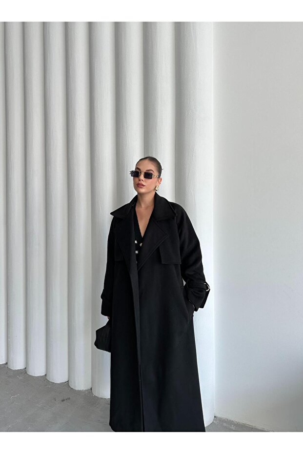 Fekete Vorkuta öves kabát - 7