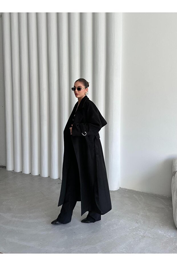 Fekete Vorkuta öves kabát - 4