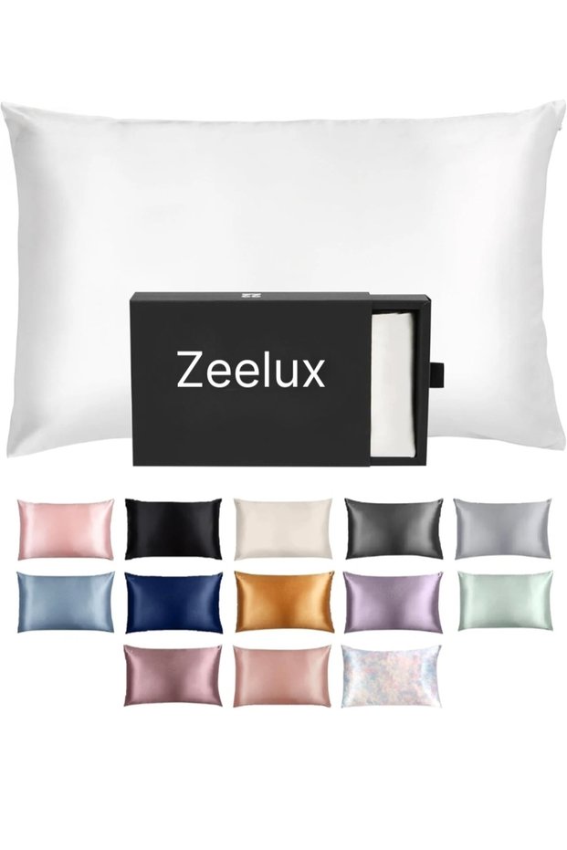 100% Pure Mulberry Silk Pillowcase for Hair and Skin Anti Aging and Sleep Wrinkle