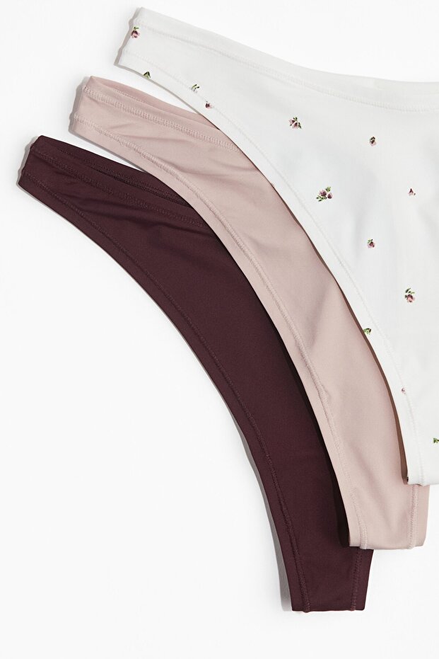 3'lü Mikrofiber Thong Külot - 5