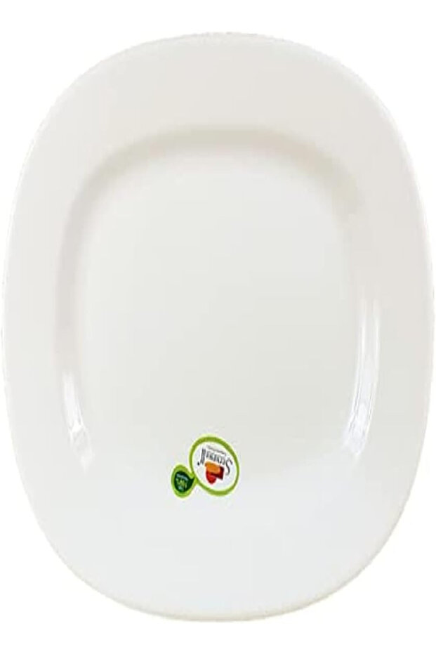 R-0119 Oval Platter, White – 35.5 x 31 cm