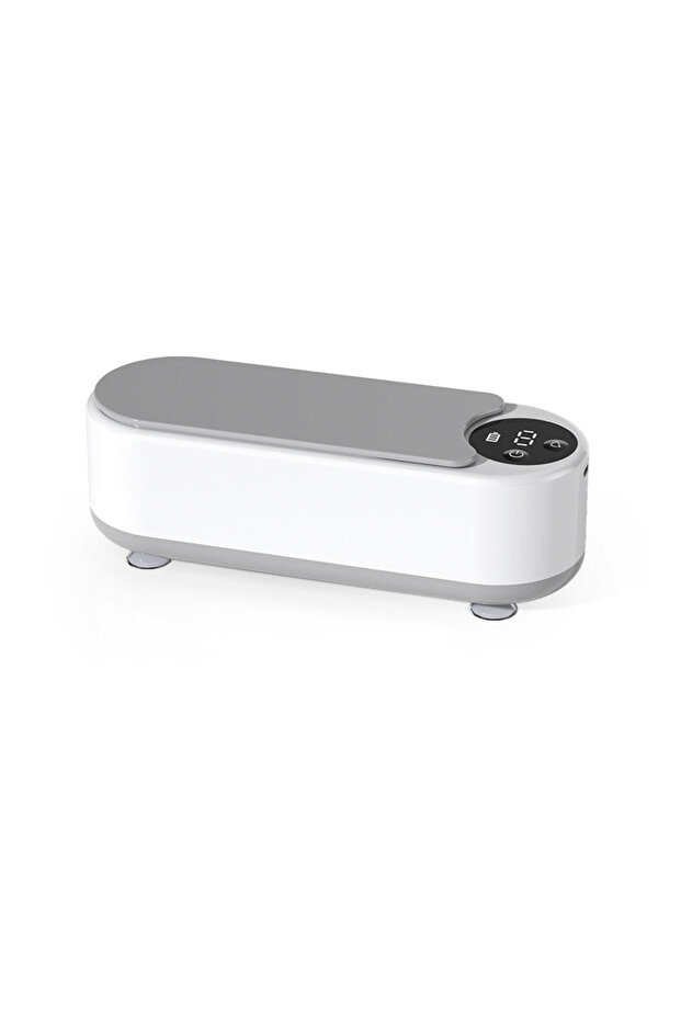 Digital Ultrasonic Jewellery Cleaner with LED Display, White, 3 Cleaning Modes