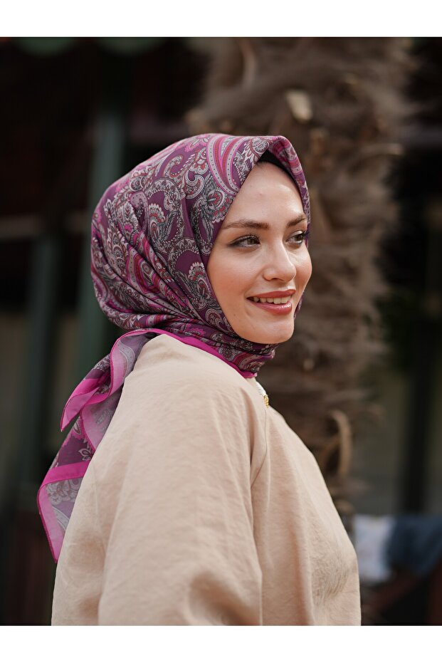 Acelya Pattern Soft Scarf - 1