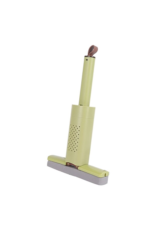 Mini Mop, Flippy, For Home Use, Self-Wringing System, Portable, 180° Rotation, 15 x 27.5 cm, Green - 4