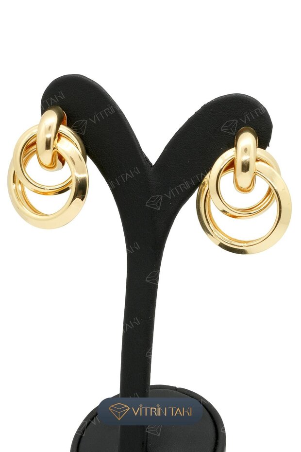 Altın Renk Küpe - 3