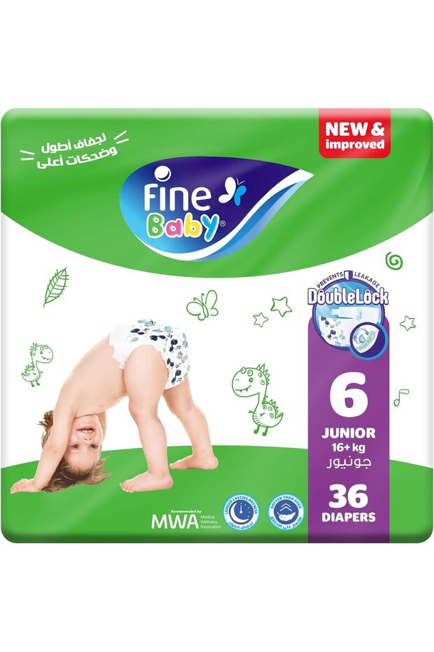 Baby Diapers Size 6 Junior 16+ kg 36pcs