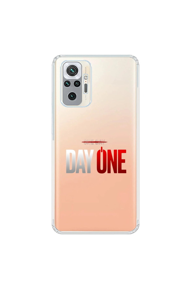 حافظة شفافة متوافقة مع هاتف Xiaomi Redmi Note 10 Pro بتصميم One Day/Day One