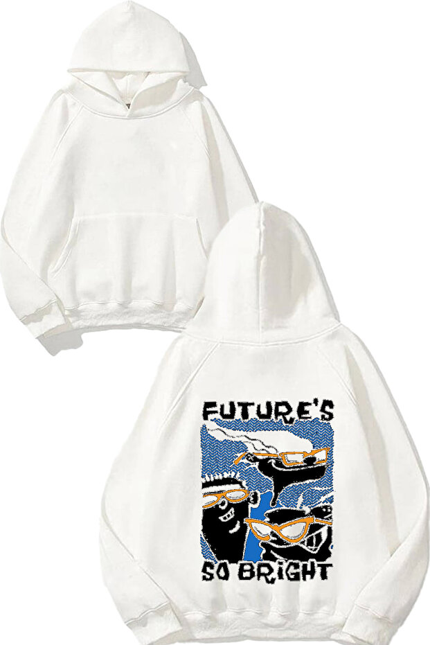 Futures so Bring Design Back Printed White Hooded Sweatshirt