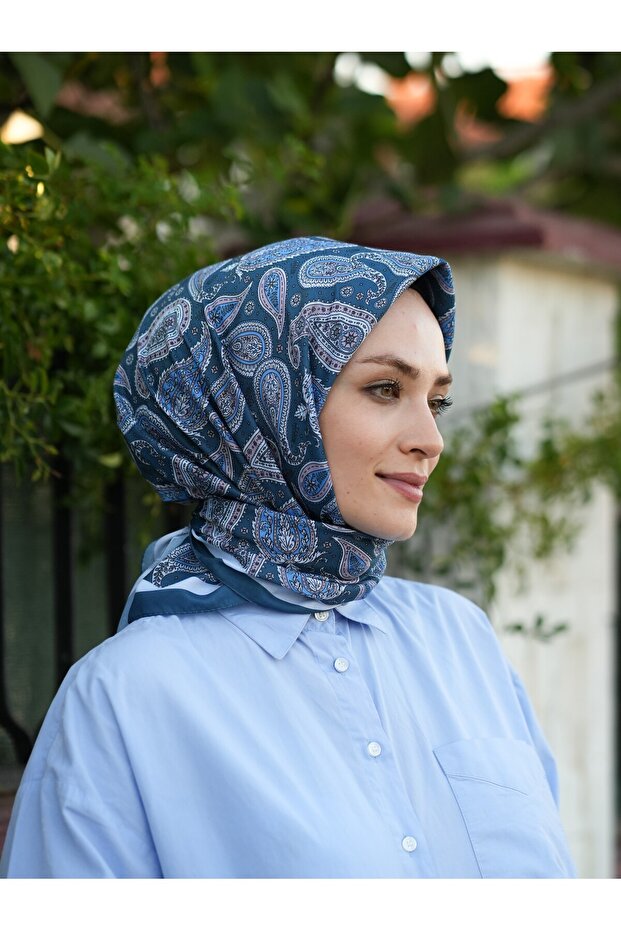 وشاح ناعم بنمط عرقي - 1