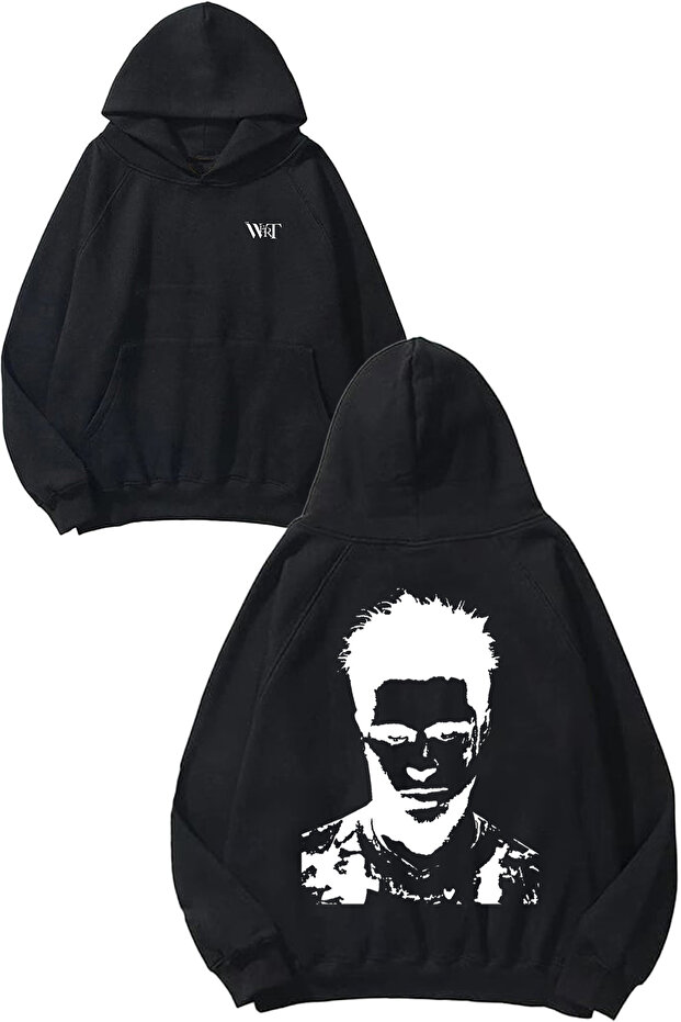 Fight Club 2 Design Back Printed Black Hooded Sweatshirt