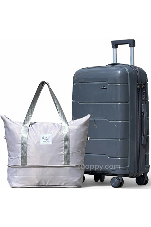 Unbreakable PP Hard Shell 24 Inch[20-25kg] Luggage with Outdoor Bag Combo
