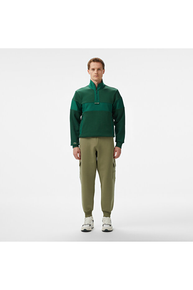 Erkek Loose Fit Haki Eşofman Altı - 1