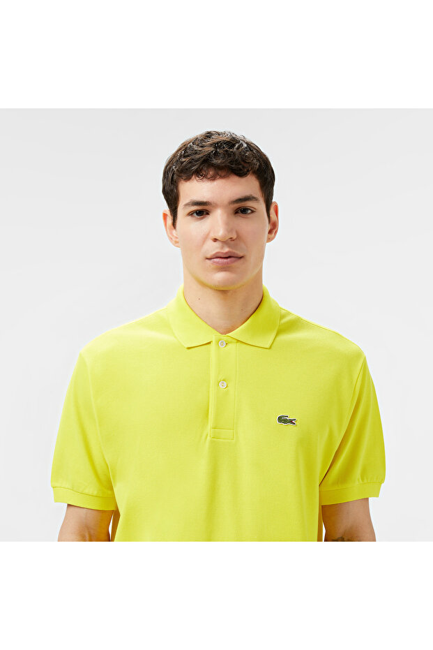 L.12.12 Erkek Classic Fit Sarı Polo - 2