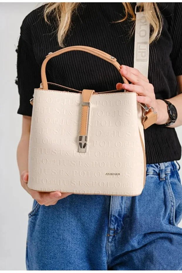 Women's Embossed Printed Luxury Hand and Shoulder Bag Shopper