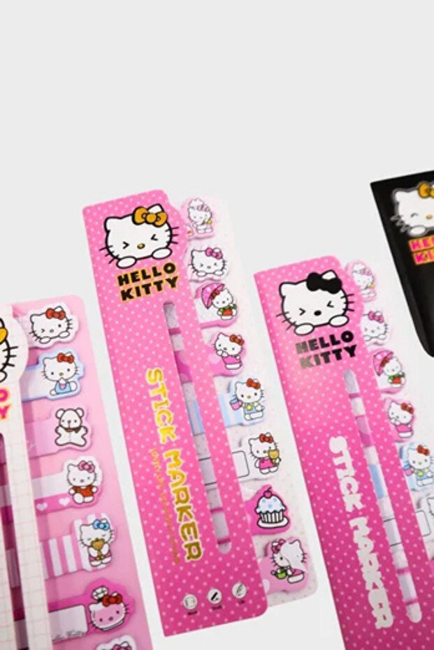 Hello Kitty Yapışkanlı Ayraç – Sevimli Karakterli Sticky Note Not Kağıdı Seti - 5