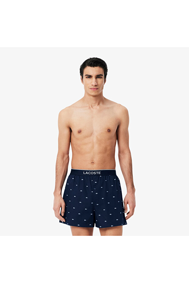 Erkek Baskılı 3'lü Renkli Boxer - 1
