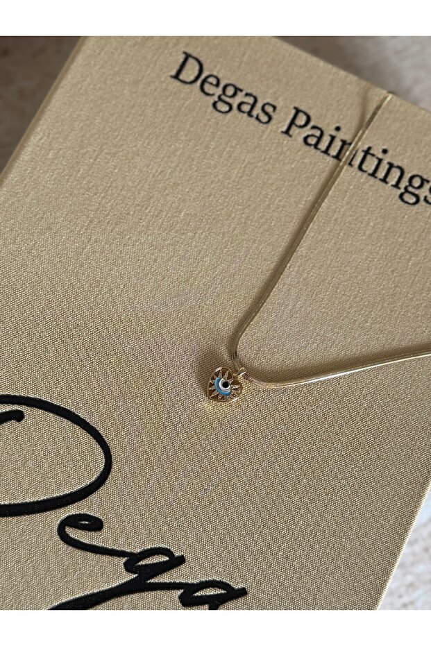 Minimal Göz Model Gold Kolye - 2