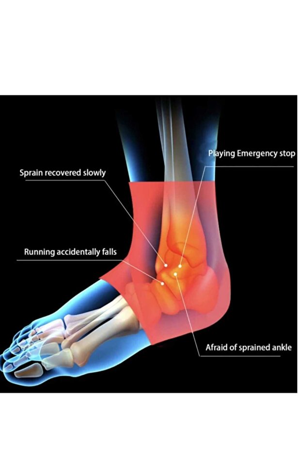 مشد دعم الكاحل مع دعم اضافي قطعة واحدة - 5