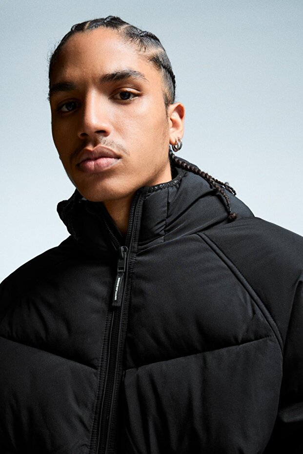 Kapüşonlu şişme ceket - 4