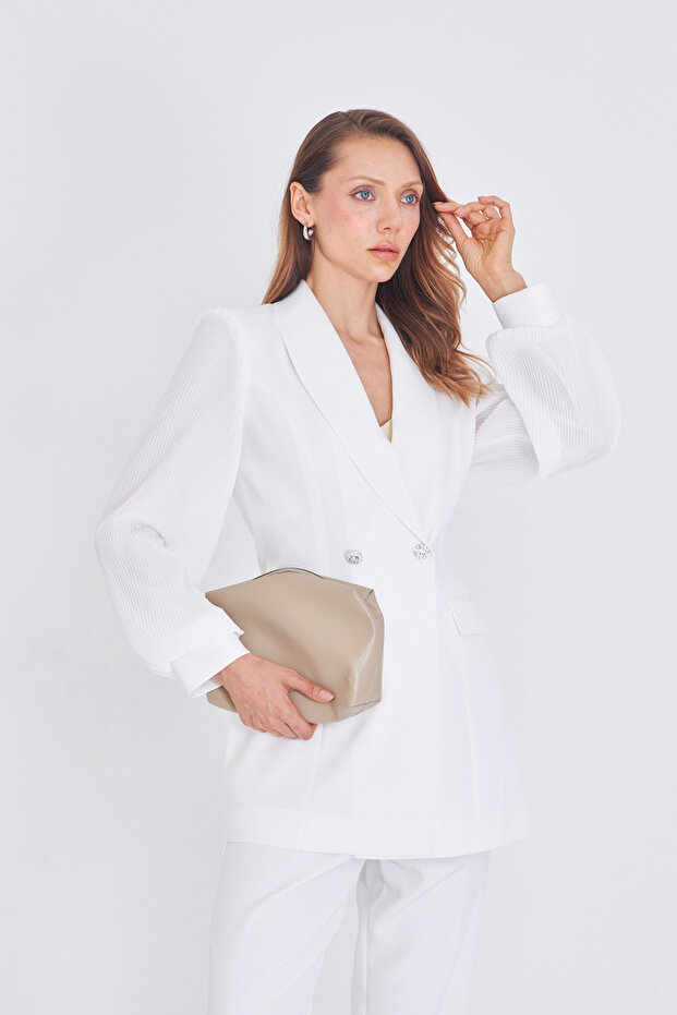 سترة بأكمام شيفون - 6