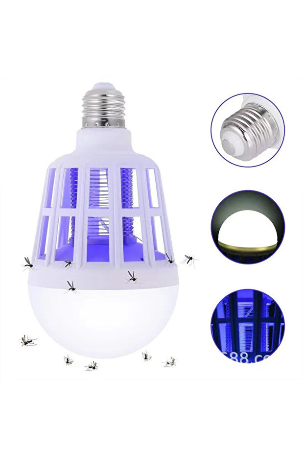 1PC 6500K 1/5PCS Electric Mosquito Zappers Killer Fly Trap Electronic Light Bulb Lamp Home Backyard