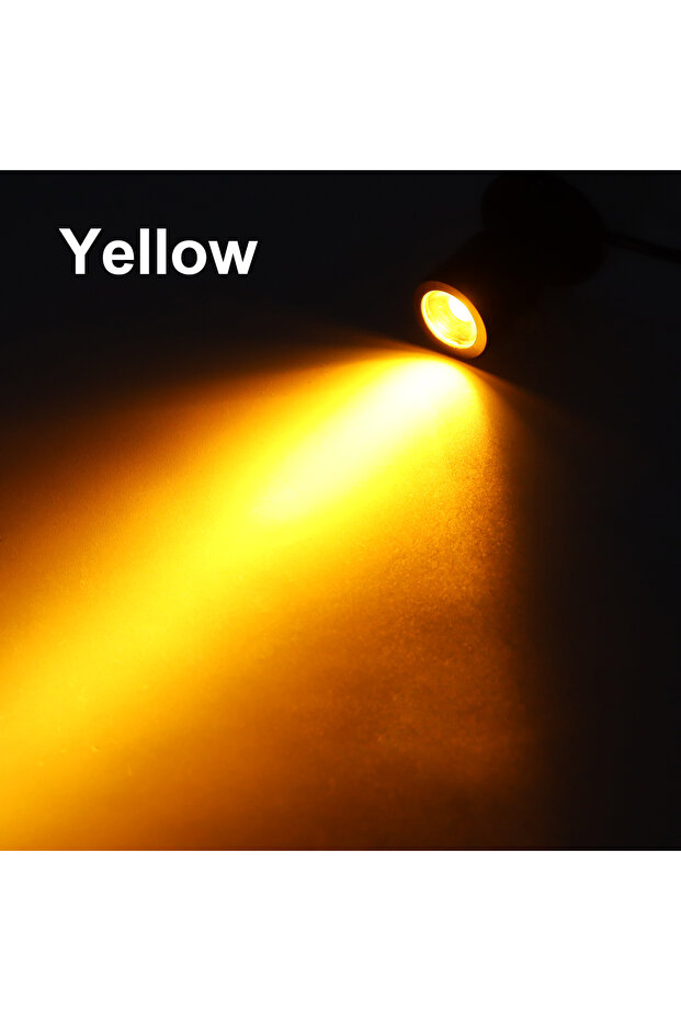مصباح LED سبوت دوار أسود أصفر مثبت على السطح بمنفذ USB صغير 5 فولت 1 واط مصباح سقف قابل للدوران لعرض المجوهرات