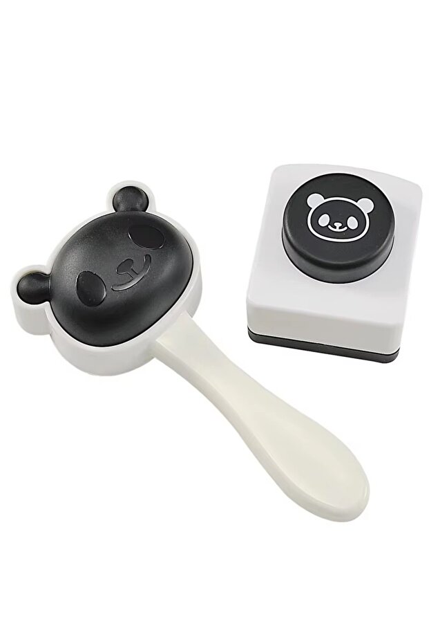 WHITE 1 Set Japanese Bento Panda Sushi Mold Kit with Seaweed Nori Punch Creative Sushi Maker Mold Ki