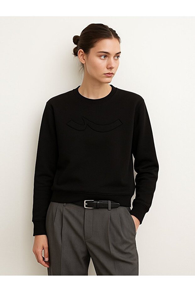 Siyah Sweatshırt - 1