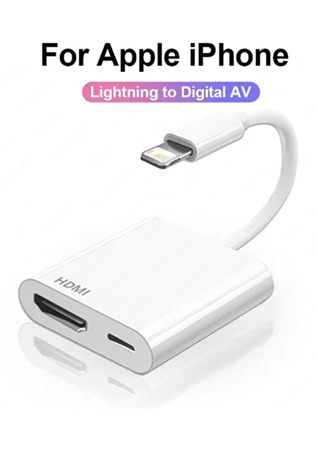 Lightning to HDMI 2-in-1 Lightning to Digital HDTV AdapterDigital AV Adapter4K SyncScreenConnectorFo - 1