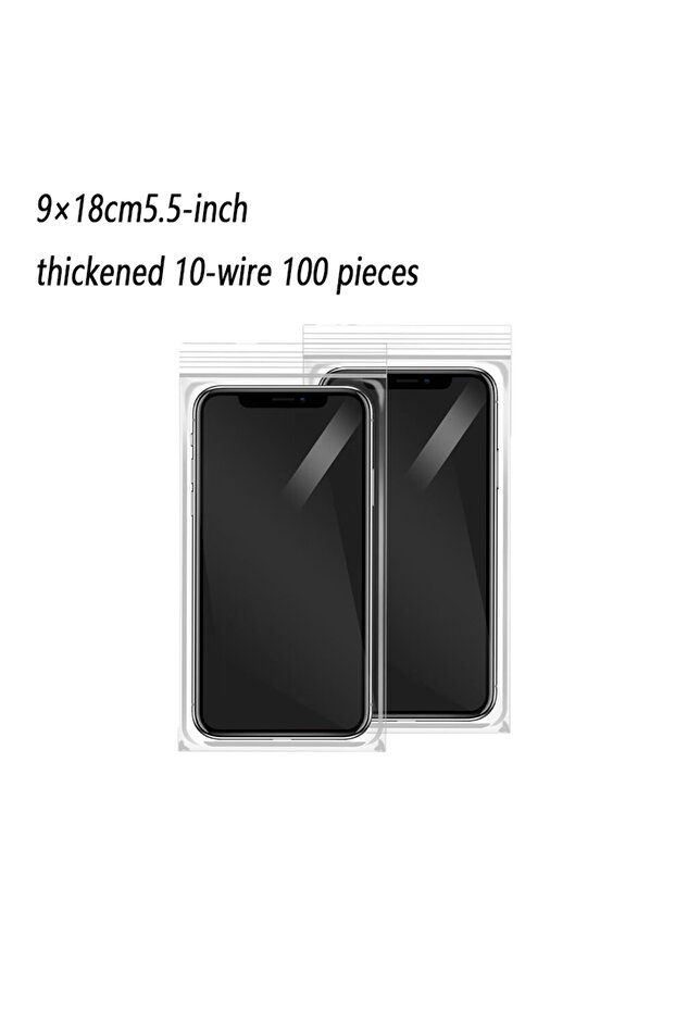 100PCS 9X18CM 100pcs Protection Disposable Transparent Self Sealing Zipper Bag Plastic Sealed Waterp