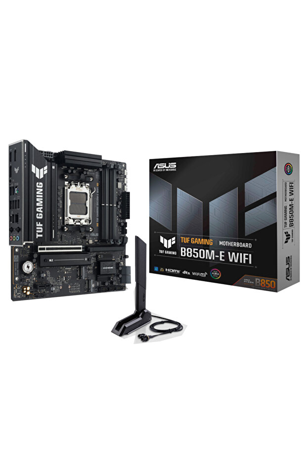 TUF GAMING B850M-E WIFI، 4XDDR5، 3X M.2، HDMI، DP، TYPE-C، Wi-Fi 6E، بلوتوث V5.3، مقبس AM5