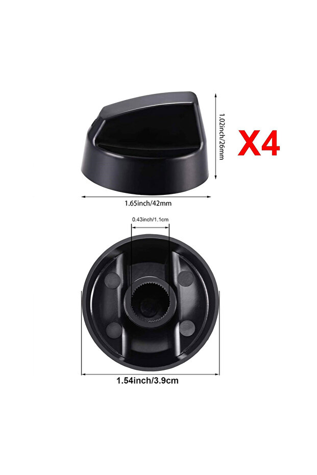 مقابض تحكم مع محولات مجموعة مقابض تحكم متعددة الاستخدامات ومقابض و 12 قطعة محولات للمواقد والأفران... - 4