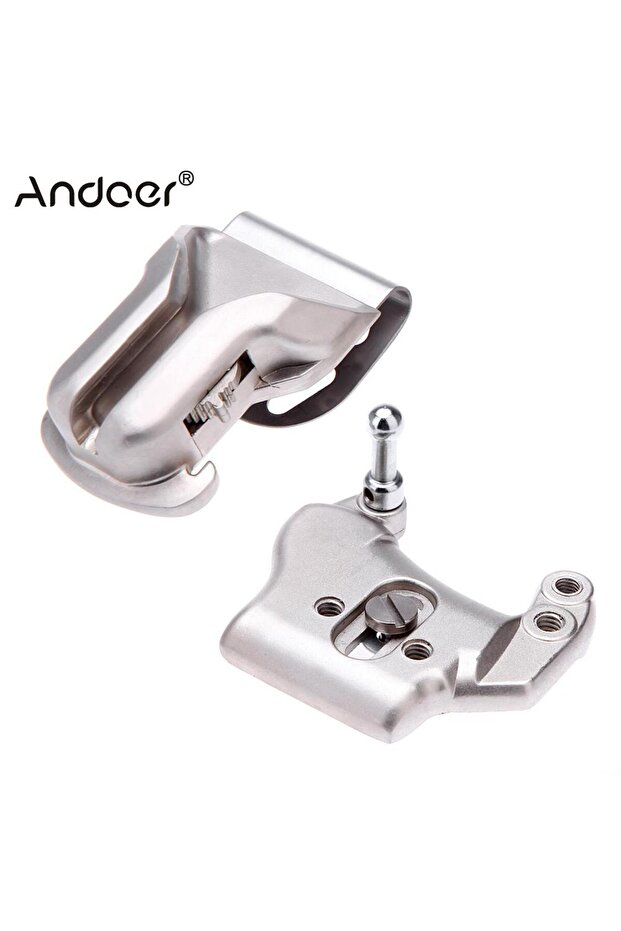 Silver Andoer Aluminium alloy DSLR Camera Waist Belt Mount Button Buckle Hanger for Canon Nikon Cam