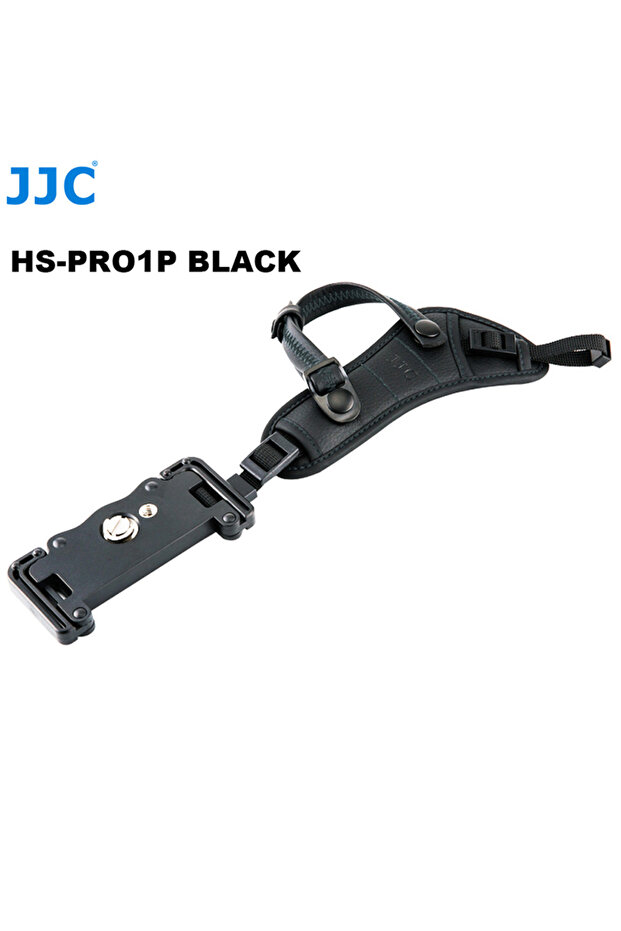 HS-PRO1P BLACK JJC حزام قبضة يدوي لكاميرا DSLR مع لوحة تثبيت حامل ثلاثي القوائم سريعة التحرير من Arca Swiss لـ