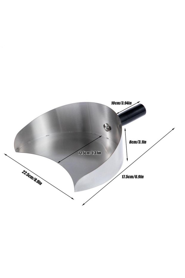 Silver Heat Resistant Meat Catcher Pan Grill Meat Plate Handheld Portable for Kitchen Garden Outdoor