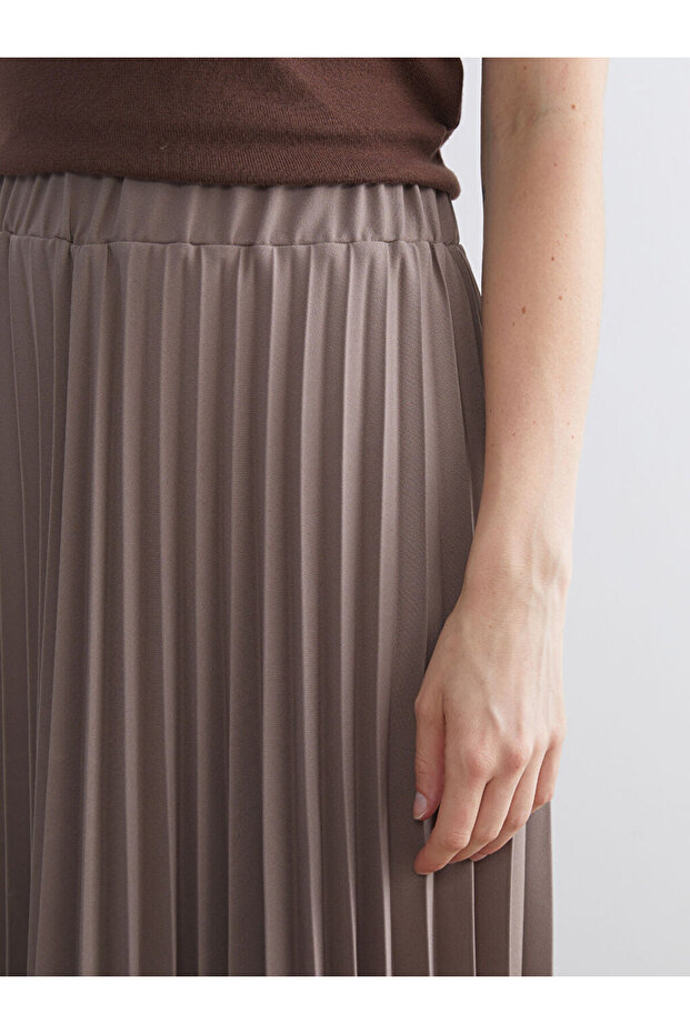 Sparkling Choices from Shining Store |   Elastic Waist Chiffon Pleated Skirt - 3