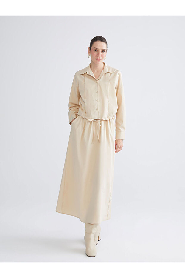 Sparkling Choices from Shining Store |   Elastic Waist Pleated Skirt - 2