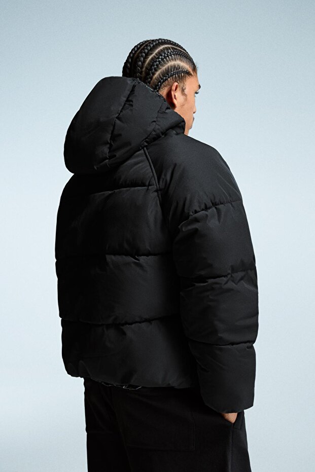 Kapüşonlu şişme ceket - 3