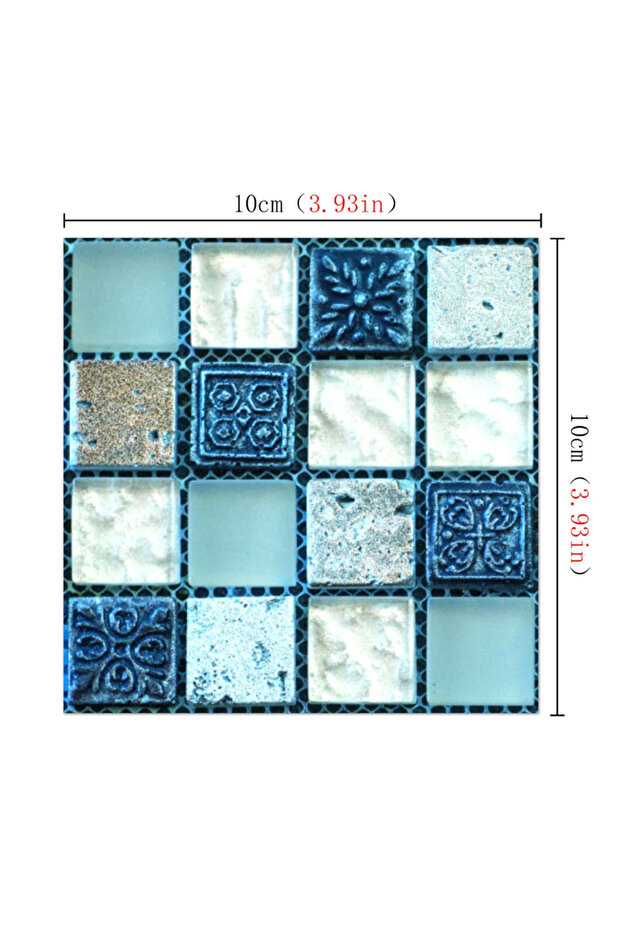 8 20pcs/set DIY Kitchen Bathroom Stickers Waterproof Self Adhesive 3D tile Adhesive Pads Wall Stic.