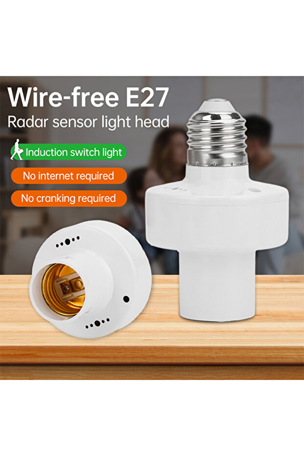 E27 E27 رادار PIR مستشعر حركة إنسجافي بشري 360 درجة قاعدة مقبس مصباح ليلي LED AC 85-265V D - 8