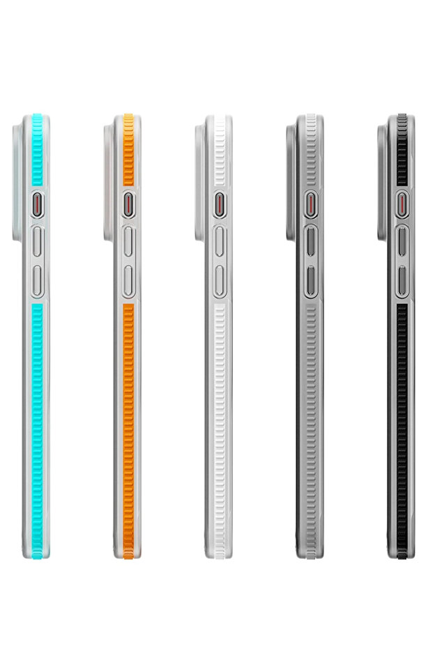 iPhone 15 Pro Max Line Magsafe Kapak - Turuncu - 3