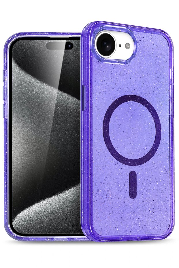 Apple iPhone 16E Star Magsafe Cover - Purple
